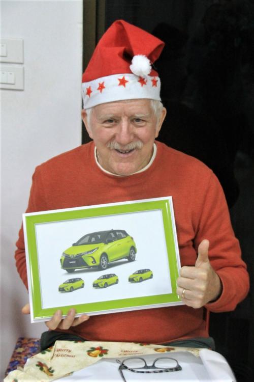 A special gift from Baw & Asanee – Bill’s new car!